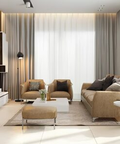 Rèm Vải Hàn Quốc mẫu Mới Hiện Đại Mã 004